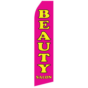 Beauty Salon econo stock feather flag