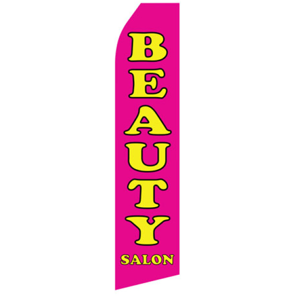 Beauty Salon econo stock feather flag