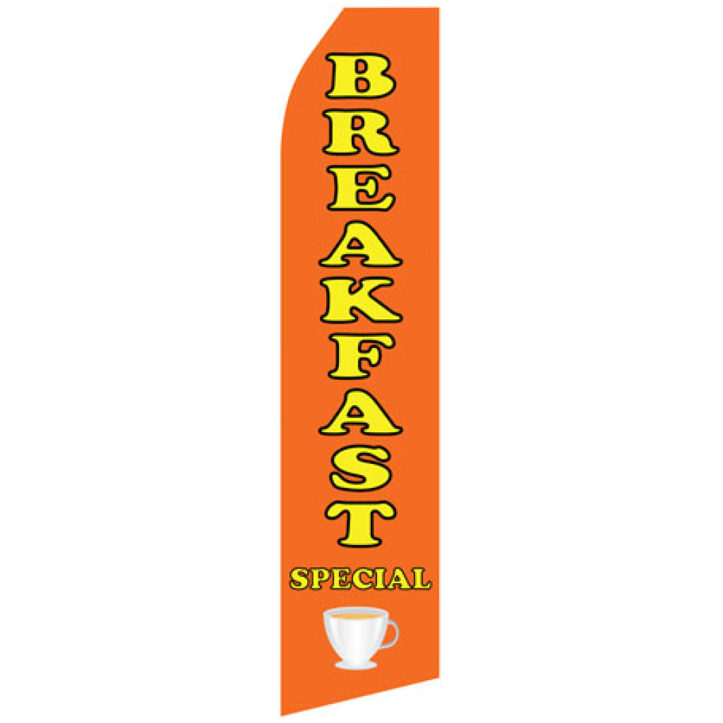 Breakfast Special econo stock feather flag