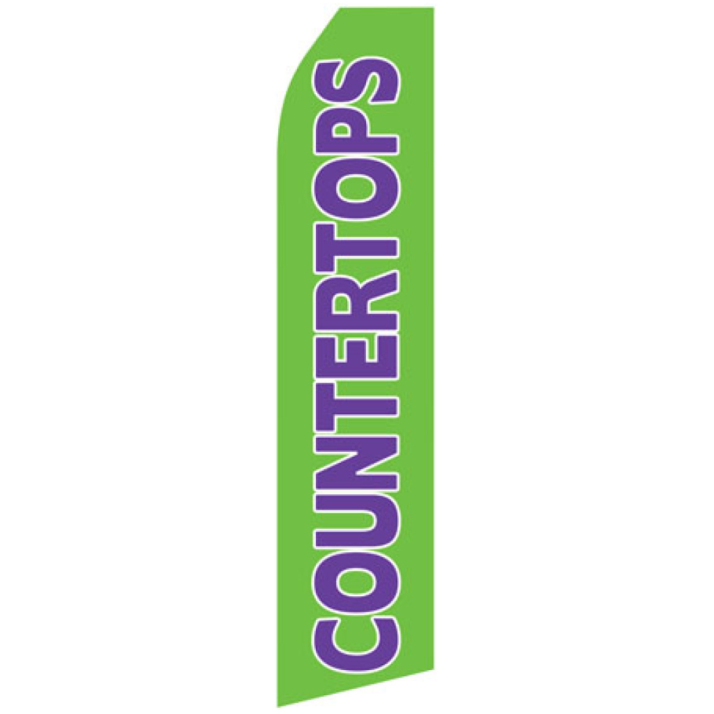 Countertops econo stock feather flag