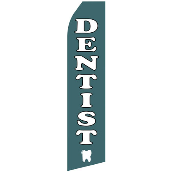 Dentist econo stock feather flag