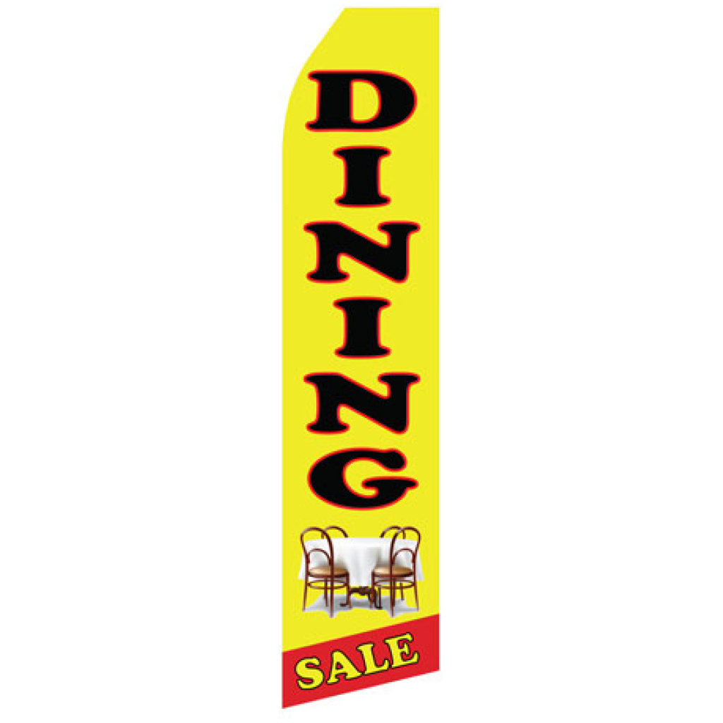 Dining Sale econo stock feather flag