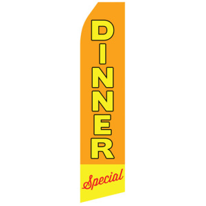 Dinner Special econo stock feather flag