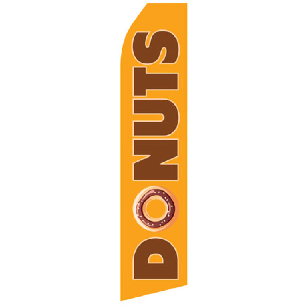 Donuts econo stock feather flag