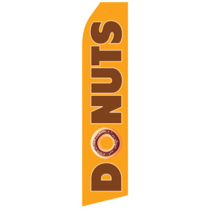 Donuts econo stock feather flag