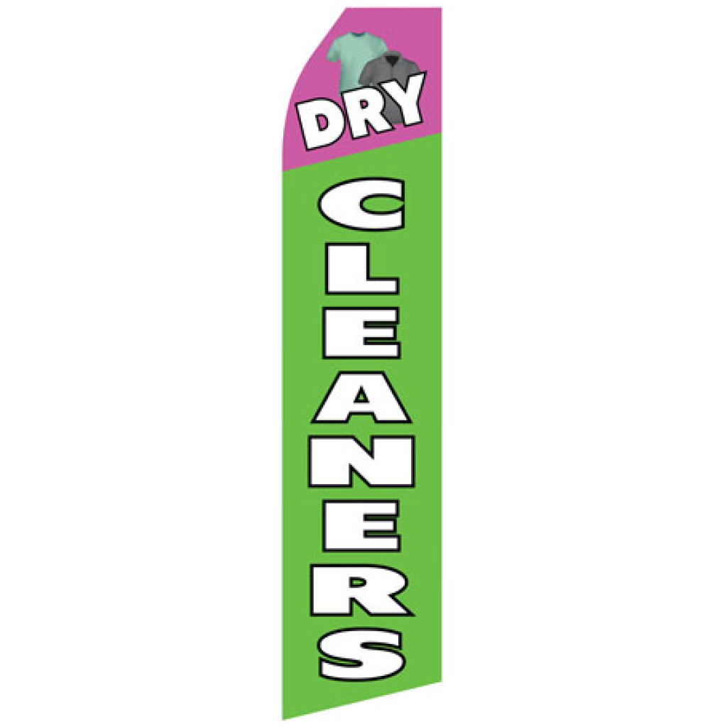 Dry Cleaners econo stock feather flag