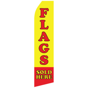 Flags Sold Here econo stock feather flag