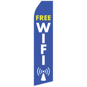 Free WiFi stock econo stock feather flag