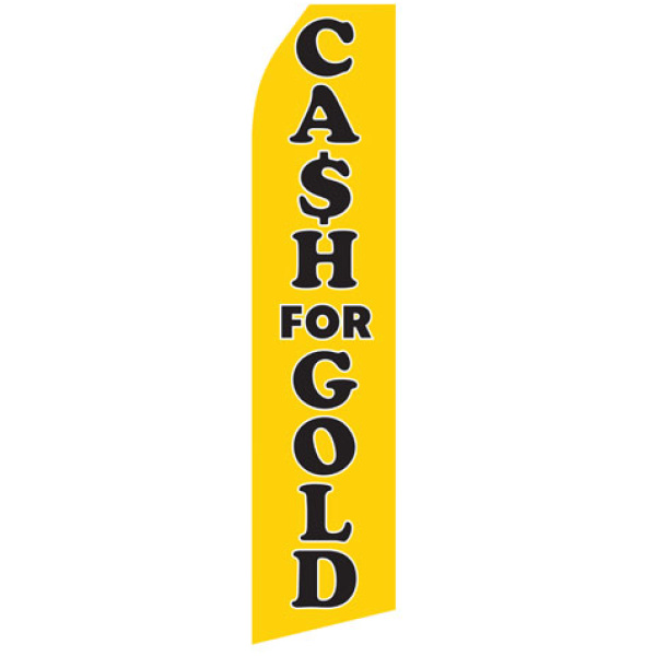 Cash for Gold econo Stock Feather flag