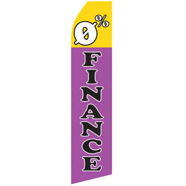 0% finance purple stock flag