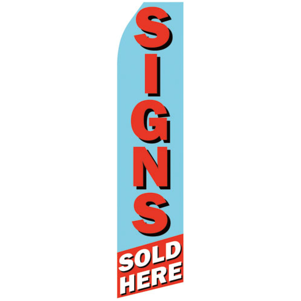 signs sold here econo stock flag