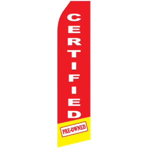 certified pre-owned stock flag