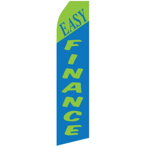 easy finance green blue stock flag