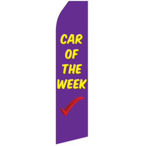 car of the week stock flag