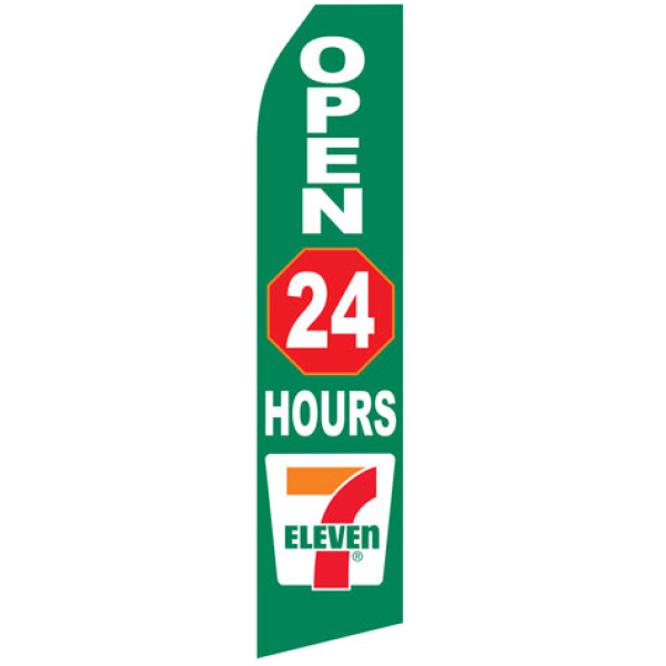 711 Open 24 Hours Logo Econo Stock Flag Simply Flags And Signs