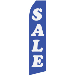 SALE blue stock flag