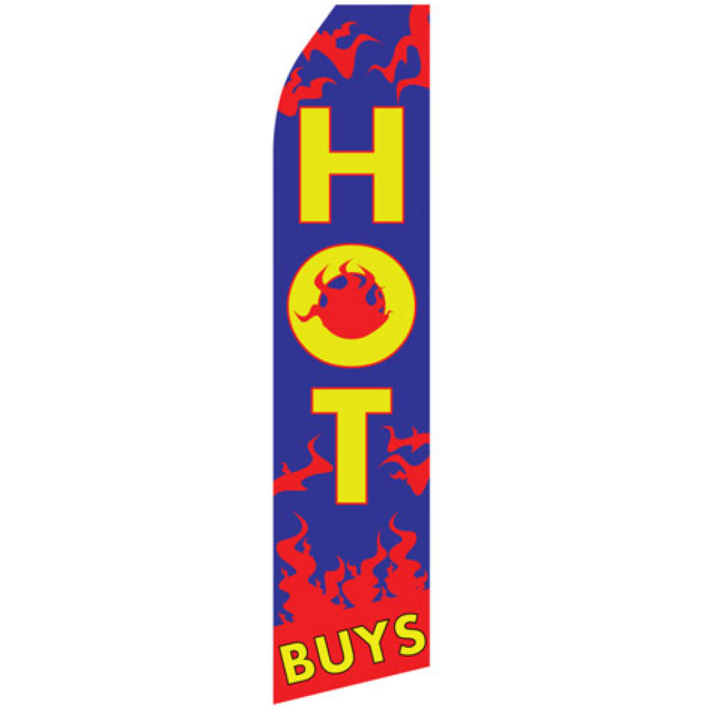 hot buys blue and red stock flag