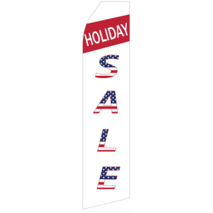 Holiday Sale red white and blue stock flag