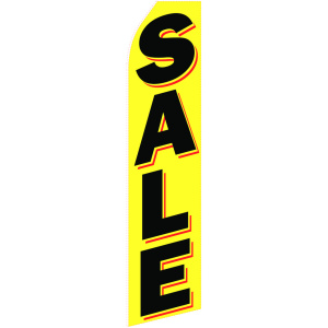 Sale yellow stock flag