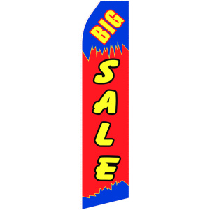 big sale red and blue stock flag