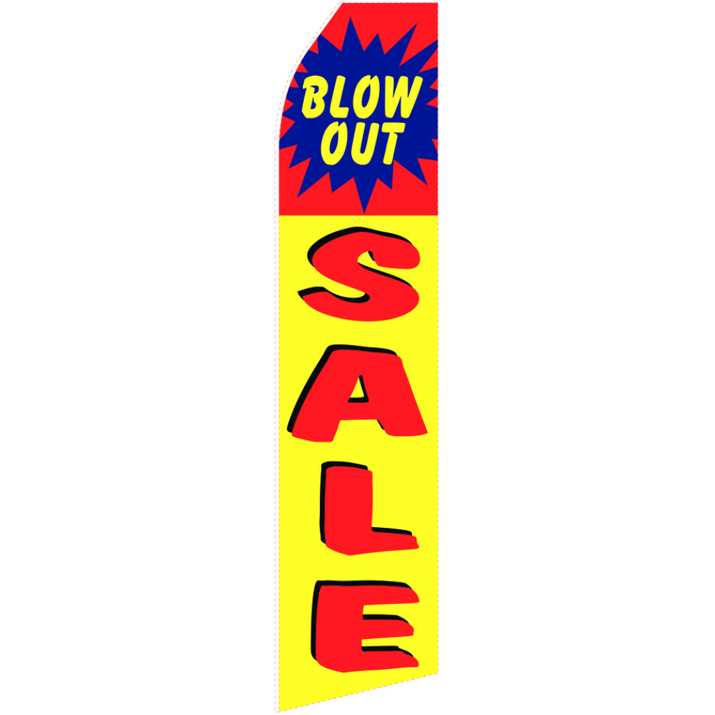 blow out sale stock flag