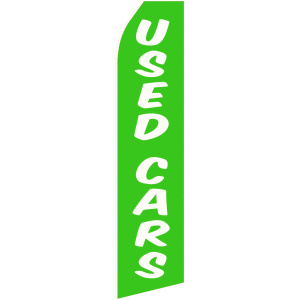 used cars green stock flag