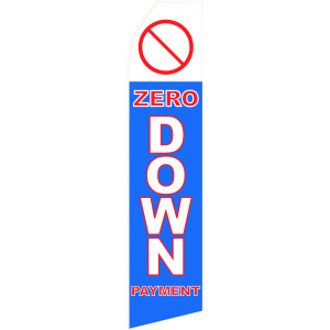 zero down payment blue stock flag