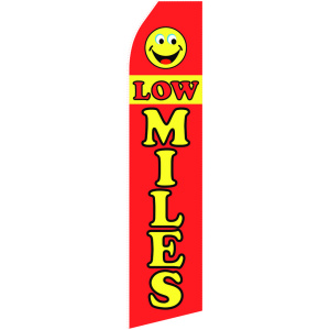 low miles red stock flag