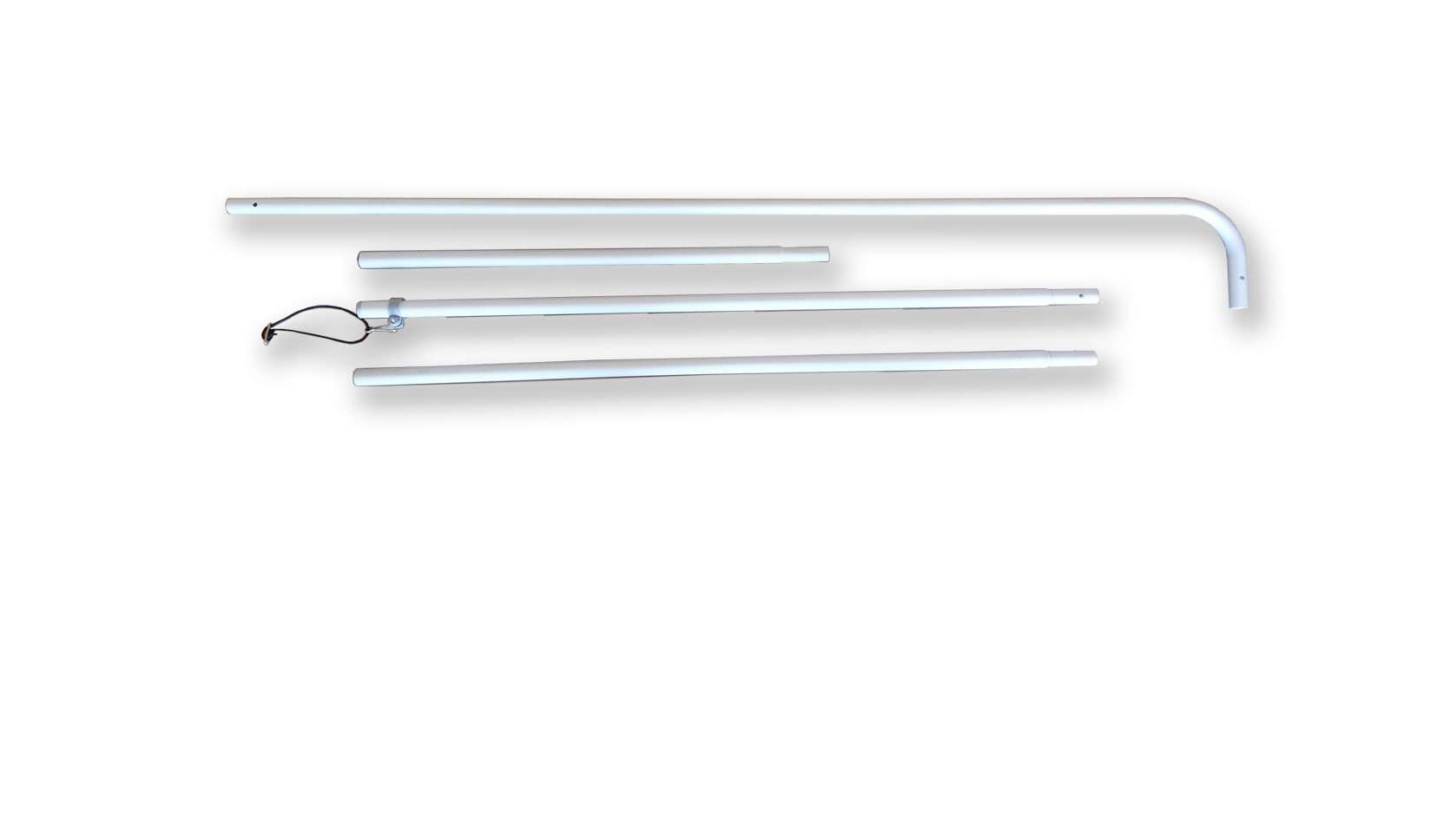 Picture of the rectangle flag pole set for the medium custom rectangle feather flag