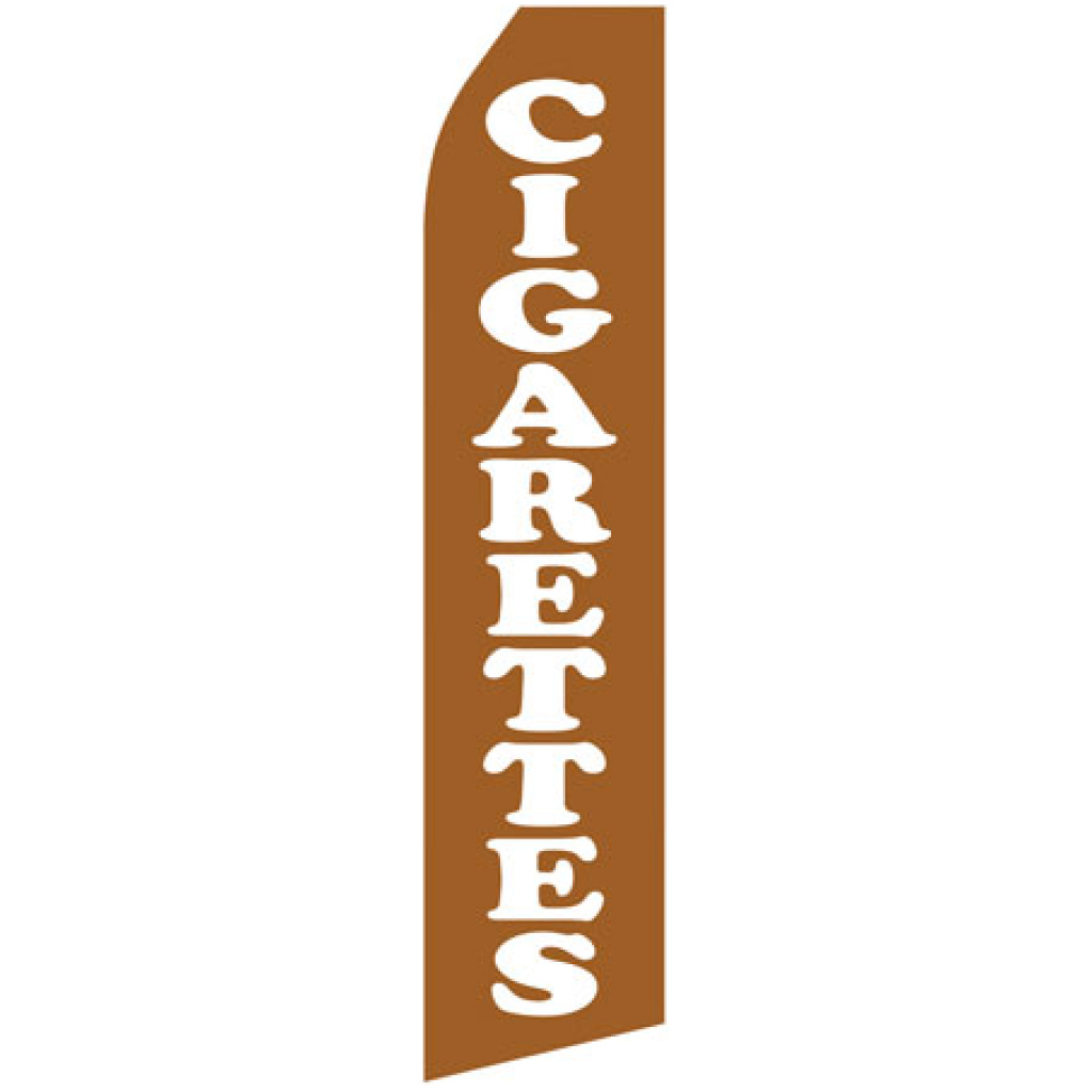 Cigarettes stock feather flag