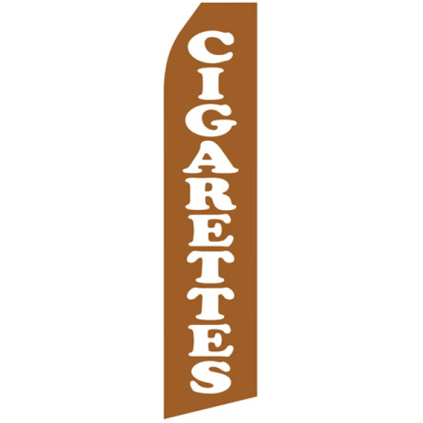 Cigarettes stock feather flag