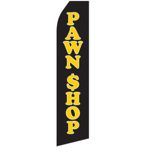 Pawn Shop econo stock feather flag