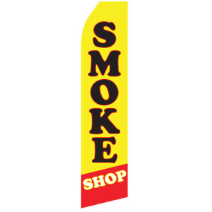 Smoke Shop econo stock feather flag