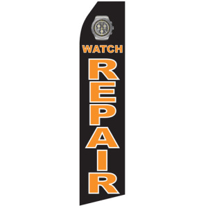 Watch Repair stock feather flag