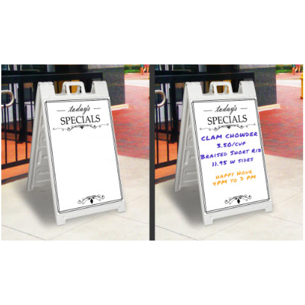 Picture of Dry Erase Signicade A-Frame Sign