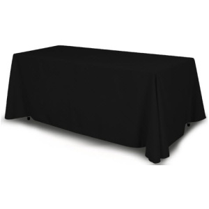 black table cover solid color